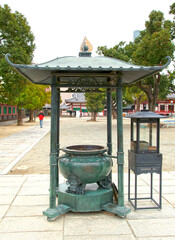 The Shitennoji Temple in Osaka, Japan.