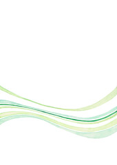 和柄、波型、緑
