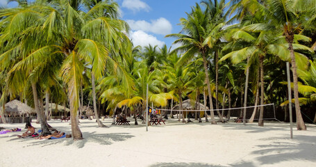 Naklejka premium lonely beach of punta cana