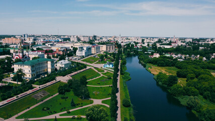 Tsna river embankment in tambov