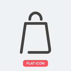 Shopping bag icon. Package symbol modern simple vector icon for website design, mobile app, ui. Vector Illustration