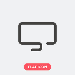 Naklejka premium Monitor icon vector