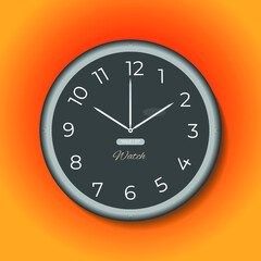 wall clock vector illustration