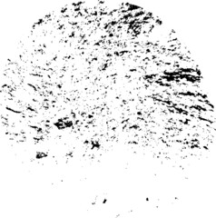 Grunge circle shape . Design element . Stamp distressed texture vector