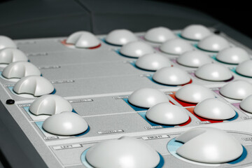 Music stereo system amplifier close up photo