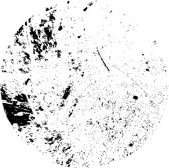 Grunge circle shape . Stamp vector distress texture