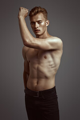 Fototapeta premium body of bodybuilder