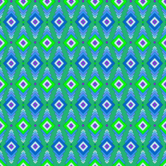 Fototapeta na wymiar Colorful rytmic seamless pattern with squares