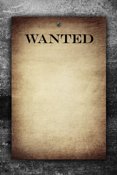 wanted poster on the wall