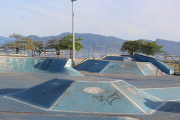 pista de skate, praia, constru&ccedil;&atilde;o, esporte, skate park, beach, building, sport