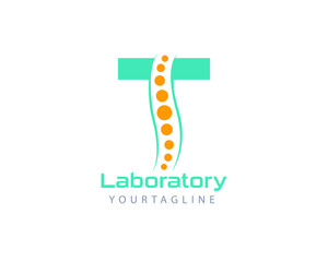Initial laboratory alphabet letter  T