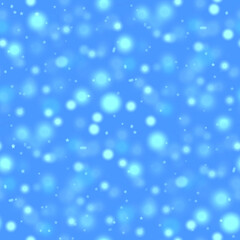 Obraz premium abstract blue bokeh background, seamless design