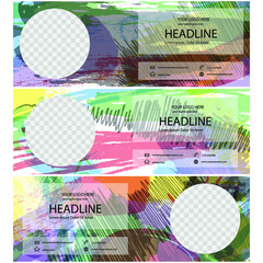 Package Abstract Template with Watercolors