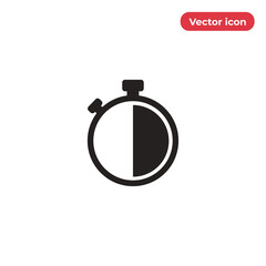 Stopwatch vector icon, simple sign for web site and mobile app.