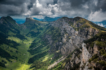 Justistal with Burgfeldstand, Gemmenalphorn and Sichle in the Bernese Alps