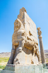 Ancient ruins of Persepolis and Necropolis historical site - UNESCO World Heritage site, Shiraz, Iran