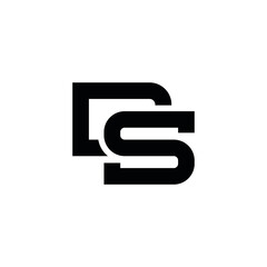 DS D S letter logo design vector