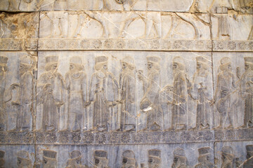 Ancient ruins of Persepolis and Necropolis historical site - UNESCO World Heritage site, Shiraz, Iran