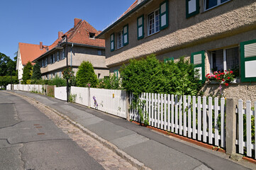 Fototapeta na wymiar ドイツの田園都市：ヘレラウの街並み