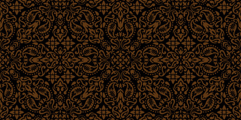 Rectangular seamless Bandana Print vector design for rug, carpet, tapis, shawl, towel, textile, yoga mat. Neck scarf or kerchief pattern design. Traditional ornamental ethnic pattern with paisley. - 359701109