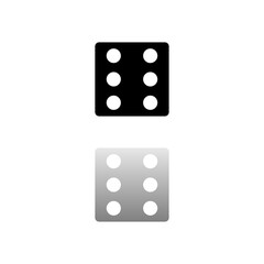 Dice icon flat