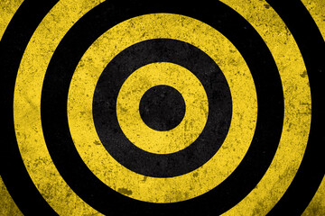 yellow hazard circle background