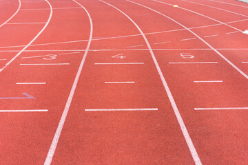 red rubber running track