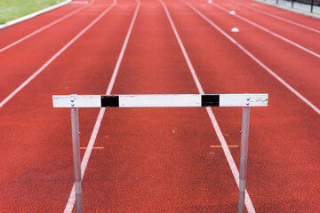 red rubber running track