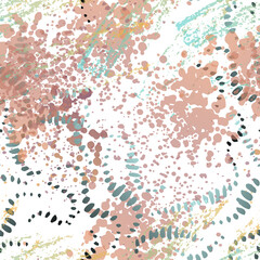 Blots Seamless Pattern. Fashion Concept. Distress 