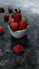 strawberries in a bowl