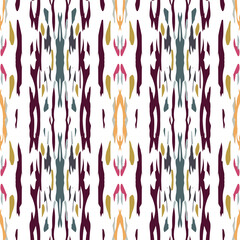 Watercolor Staining. Ikat, Tie Dye Seamless 