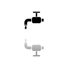 Faucet icon flat
