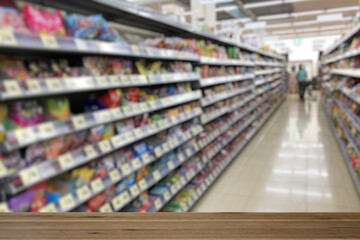 スーパーマーケットの風景