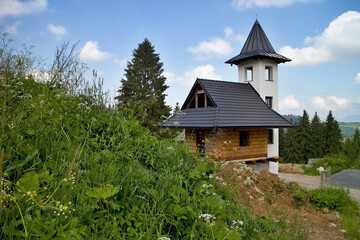 ATC - Bystrina - Demanovska valley - under construction in the protected area of the Low Tatras with the place for religion service.