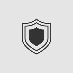 Shield icon flat