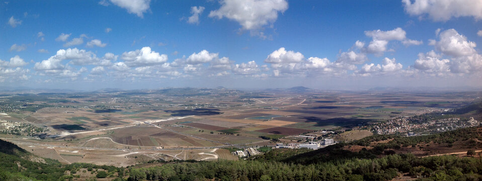panoramic view of the mountain Carmel