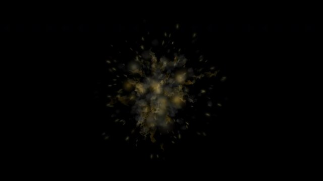 Explosion elements animation set . 4K Resolution (Ultra HD).