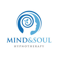 Psychology Logo. Hypnotherapy Logo Design Vector