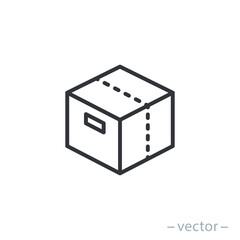 Box icon, design inspiration vector template for interface and any purpose. Line style. EPS 10.