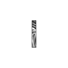 I Letter Initial Letter Logo, Black and white art style letter vector design template concept