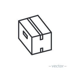 Box icon, design inspiration vector template for interface and any purpose. Line style. EPS 10.