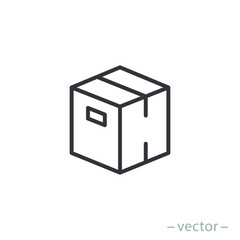 Box icon, design inspiration vector template for interface and any purpose. Line style. EPS 10.