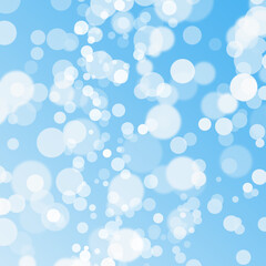 my first abstract blue bokeh background