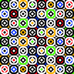 Colorful abstract decorative pattern. Geometric ornament