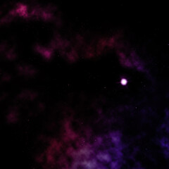 Small part of an infinite star field. 3D rendering