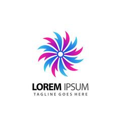 Obraz premium Spinning Logos Modern Logo Icon Design Vector Illustration Template 1