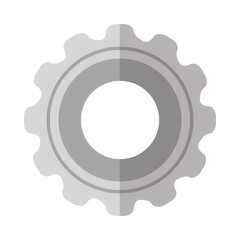 Isolated metal gear vector design