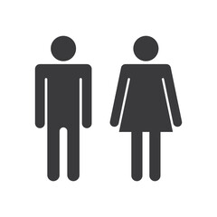 a man and a lady toilet sign