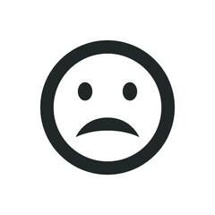 Unhappy face icon
