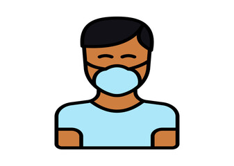 man with mask ,  Face Mask Icon